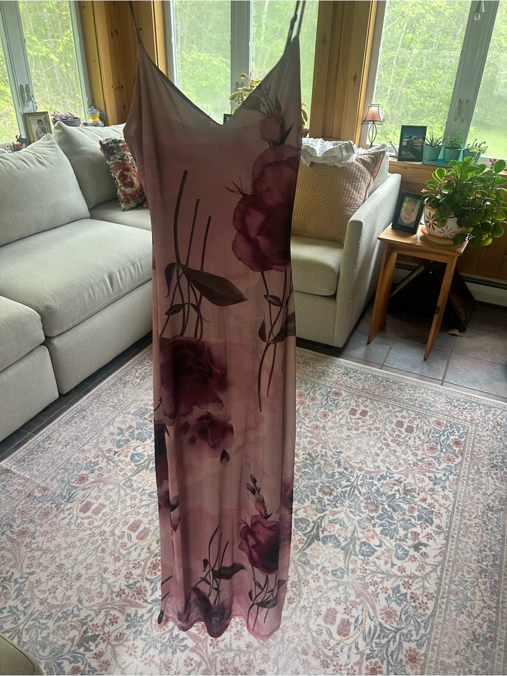 Windsor Mauve Floral Maxi Slip Dress